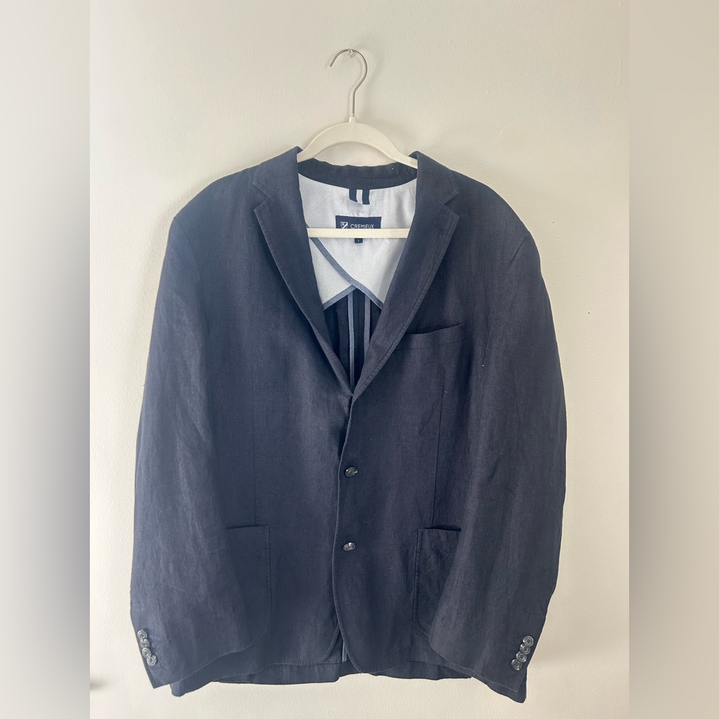 Cremieux Men’s Navy Blue Blazer Size Large